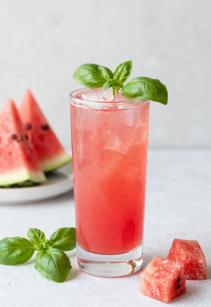 10 Easy Healthy Juice Recipes That Taste Like a Dream (You Won't Believe #5!) - 10. Watermelon Basil Refresher 1