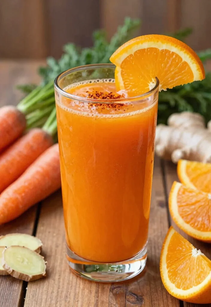 10 Easy Healthy Juice Recipes That Taste Like a Dream (You Won't Believe #5!) - 4. Spicy Carrot Ginger Zing 1