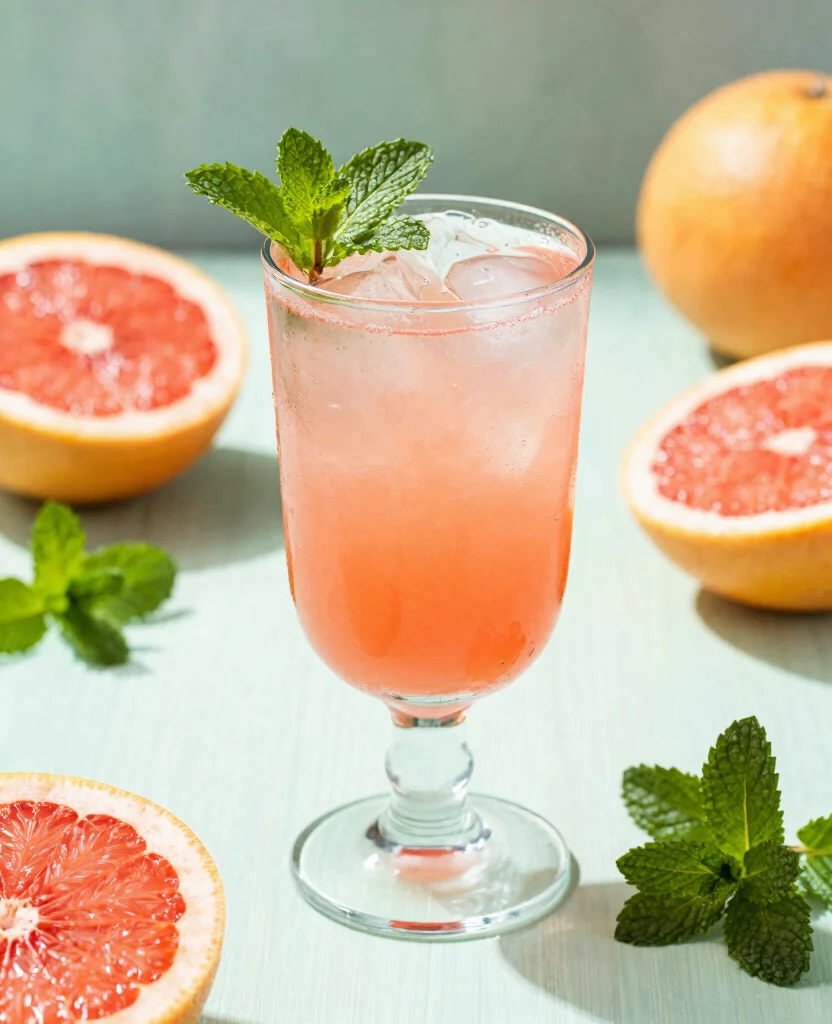 15 Cold Pressed Juice Recipes For Your Slow Juicer - 10. Grapefruit Mint Cooler 1