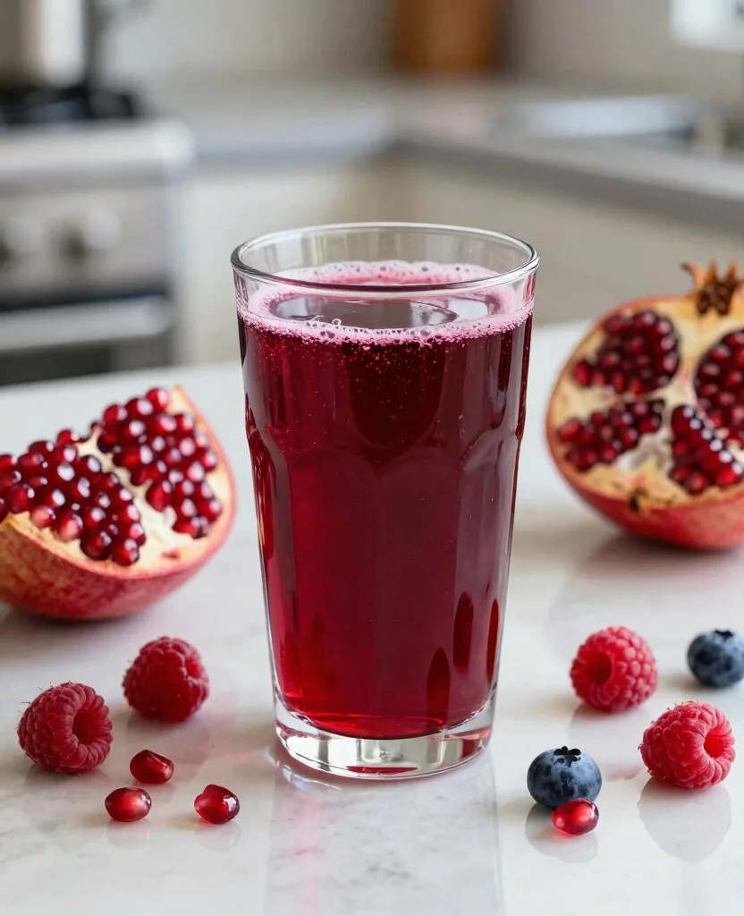 15 Cold Pressed Juice Recipes For Your Slow Juicer - 11. Pomegranate Berry Fusion 1