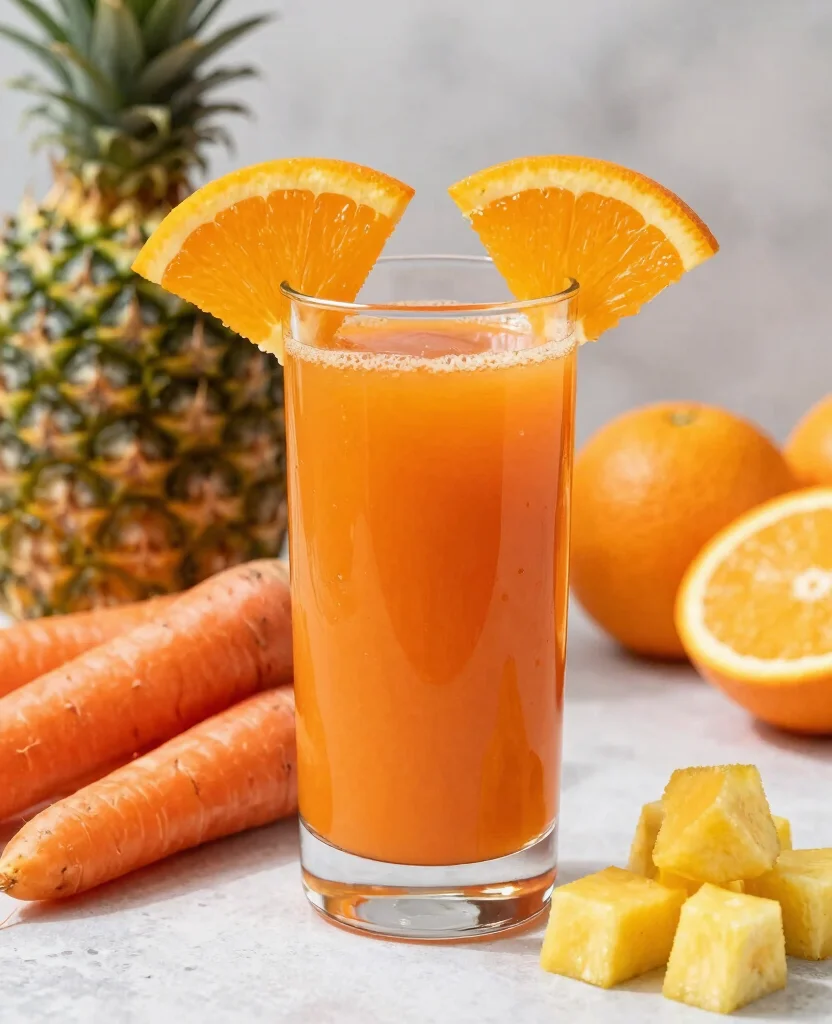 15 Cold Pressed Juice Recipes For Your Slow Juicer - 2. Tropical Carrot Delight 1