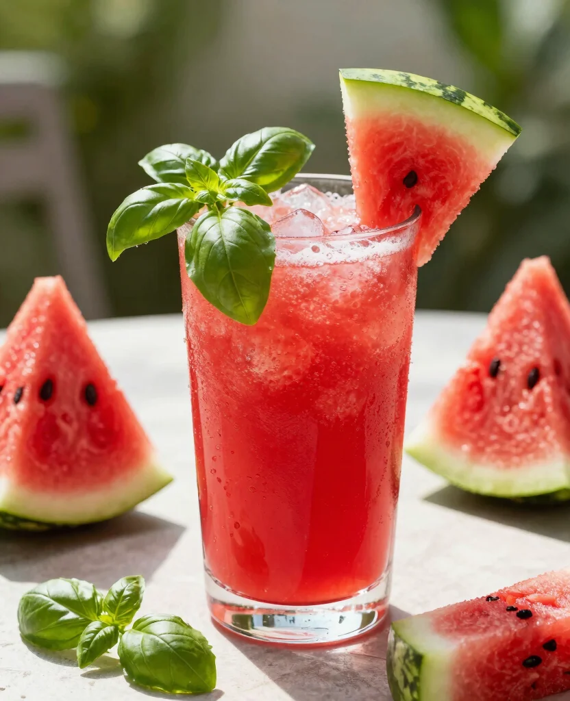 15 Cold Pressed Juice Recipes For Your Slow Juicer - 9. Watermelon Basil Bliss 1