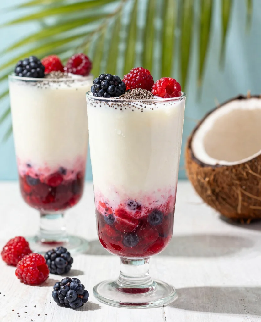 15 Fresh Fruit Juice Recipes For Hot Summer Days - 12. Coconut Berry Bliss 1