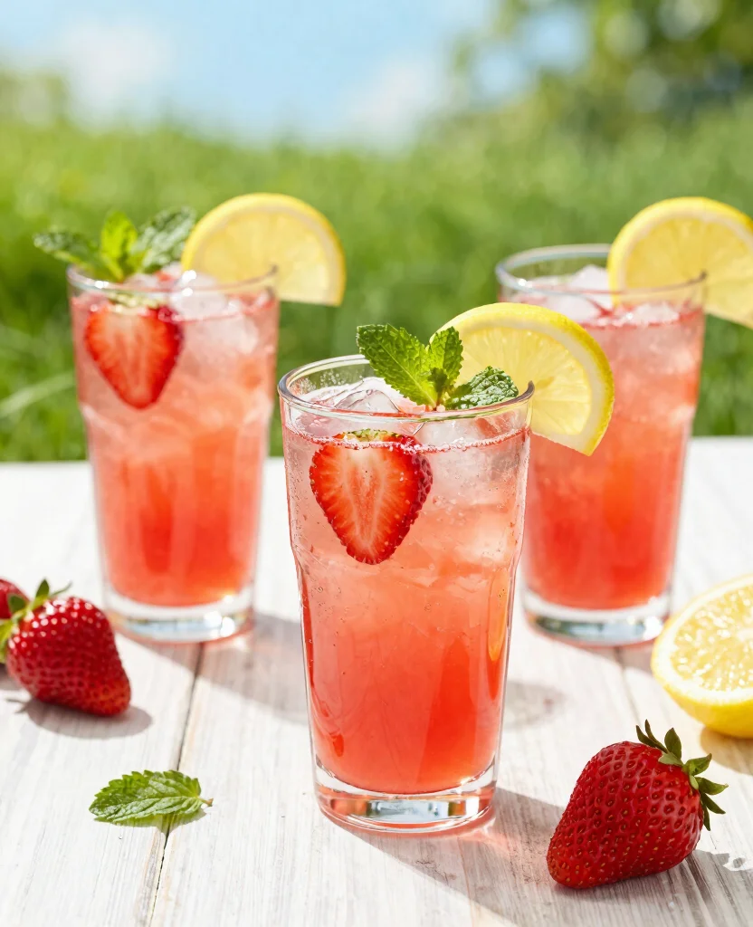 15 Fresh Fruit Juice Recipes For Hot Summer Days - 5. Strawberry Lemonade Fusion 1