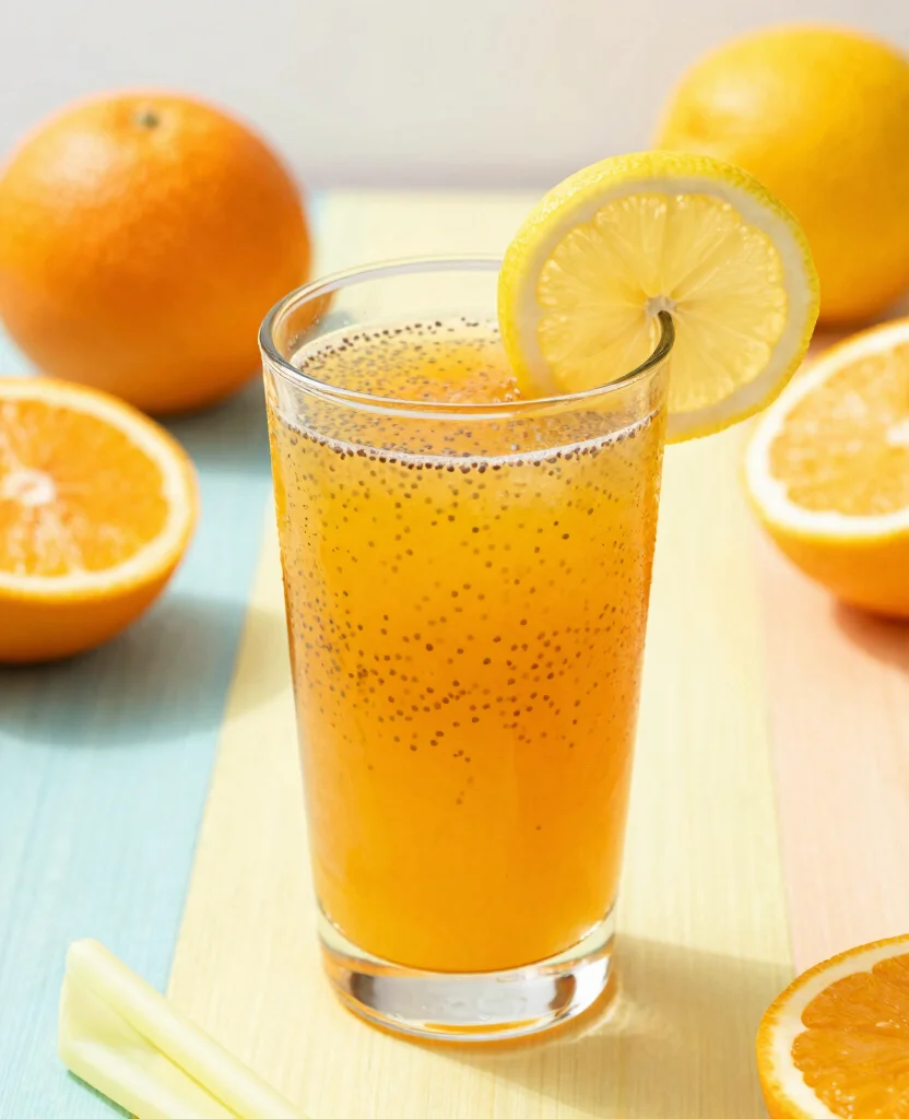 15 Heart Healthy Juice Recipes You Need To Try - 12. Chia Seed Citrus Splash 1