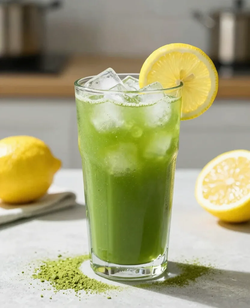 15 Heart Healthy Juice Recipes You Need To Try - 14. Energizing Matcha Lemonade 1