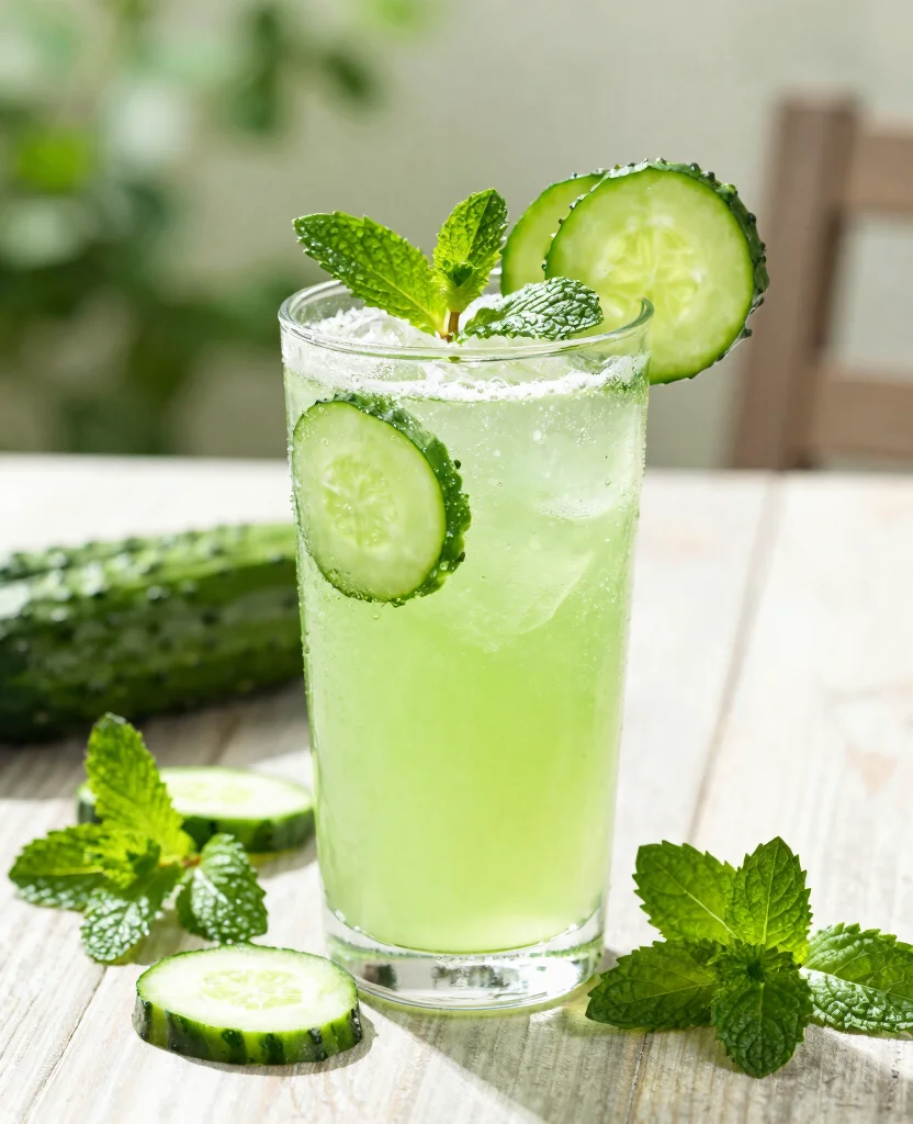 15 Heart Healthy Juice Recipes You Need To Try - 6. Hydrating Cucumber Mint 1
