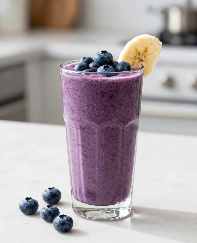 15 Iron Boosting Juice Recipes Ideal For Low Iron - 10. Blueberry Banana Spinach Smoothie 1