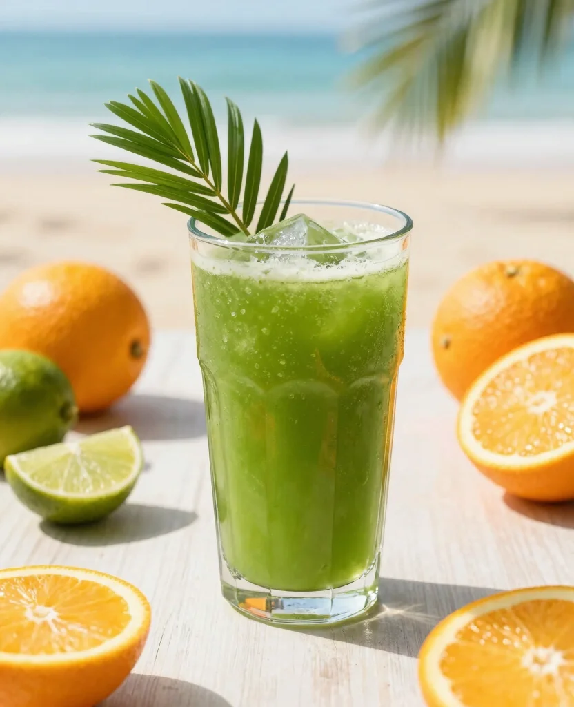 15 Iron Boosting Juice Recipes Ideal For Low Iron - 11. Tropical Green Juice 1