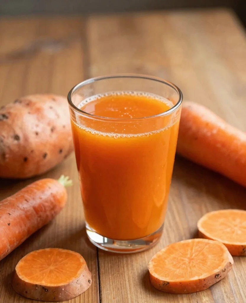 15 Iron Boosting Juice Recipes Ideal For Low Iron - 15. Sweet Potato and Carrot Juice 1