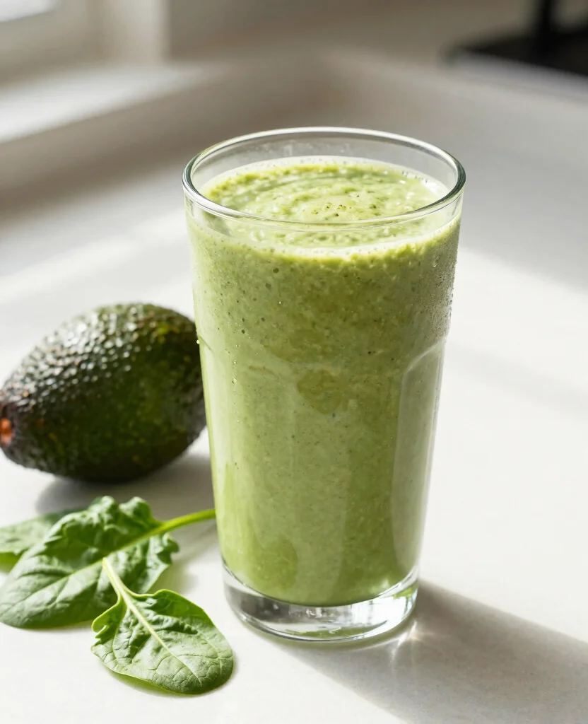 15 Iron Boosting Juice Recipes Ideal For Low Iron - 6. Avocado Spinach Smoothie 1