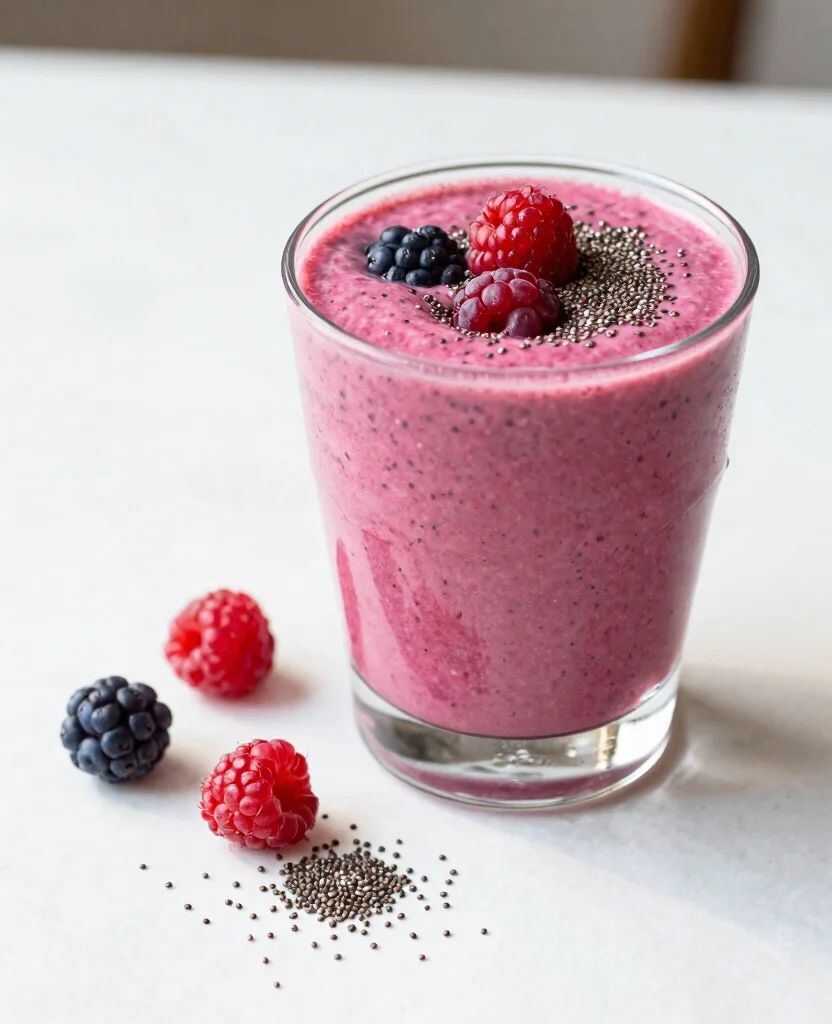 15 Iron Boosting Juice Recipes Ideal For Low Iron - 7. Chia Seed Berry Blast 1