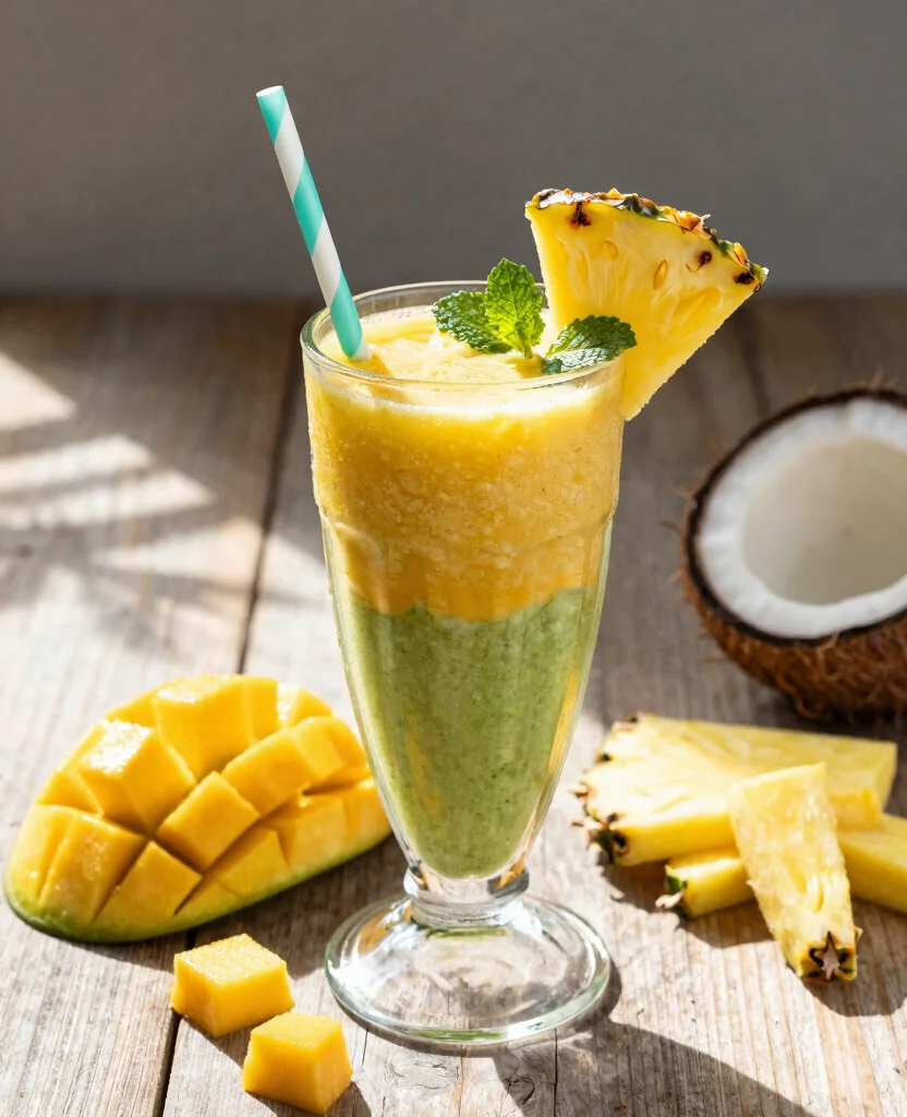 15 Juice It Up Recipes Smoothies You Can Copy At Home - 1. Tropical Paradise Smoothie 1