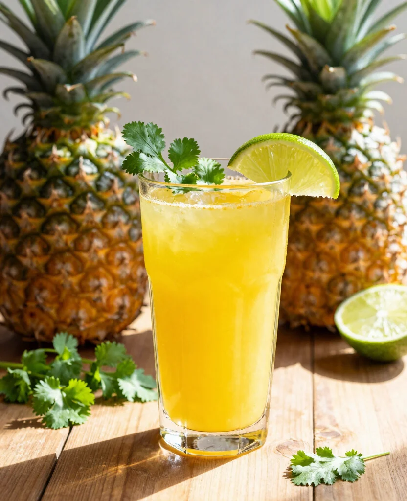 15 Parasite Cleanse Juice Recipes Inspired By Natural Herbs - 5. Pineapple Cilantro Cleanse 1