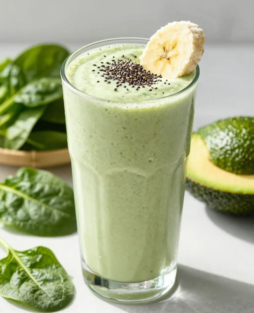 15 Parasite Cleanse Juice Recipes Inspired By Natural Herbs - 8. Avocado Spinach Smoothie 1