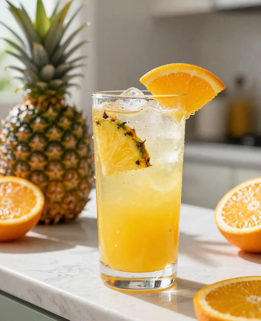 15 Pineapple Juice Recipes Drinks For Tropical Flavor - 12. Pineapple and Orange Refresher 1
