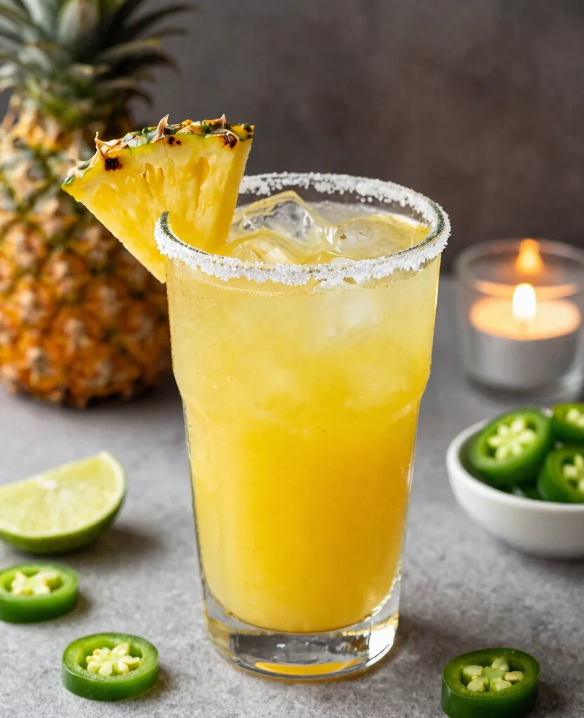 15 Pineapple Juice Recipes Drinks For Tropical Flavor - 5. Spicy Pineapple Margarita 1
