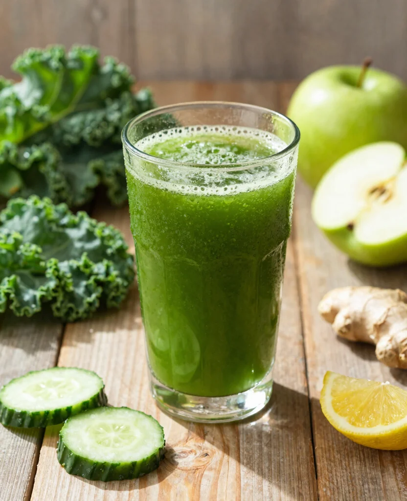 15 Refreshing Home Made Juice Recipes for a Healthy Detox - 1. Classic Green Detox Juice 1