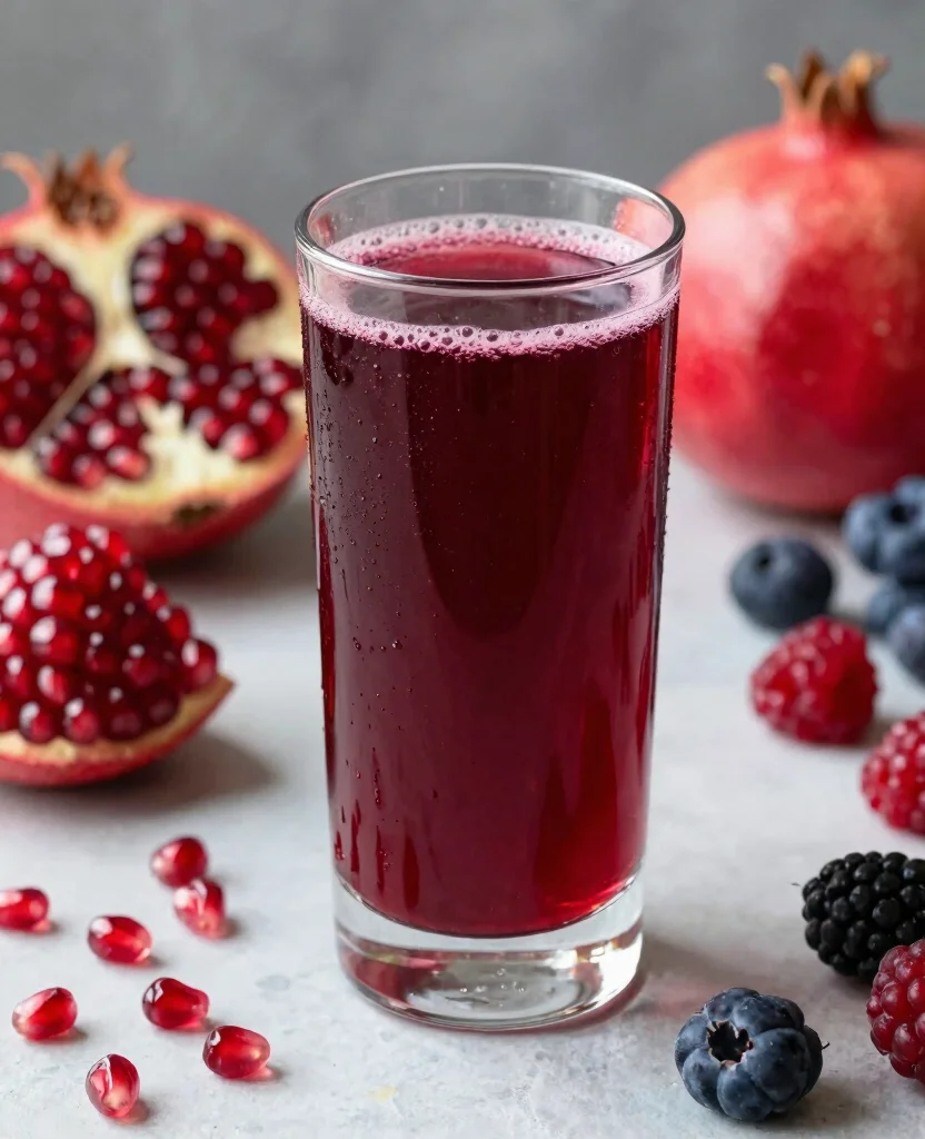 15 Refreshing Home Made Juice Recipes for a Healthy Detox - 15. Pomegranate & Berry Fusion Juice 1