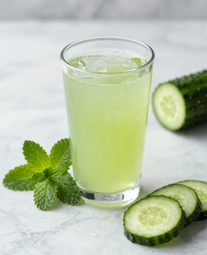 15 Refreshing Home Made Juice Recipes for a Healthy Detox - 9. Cucumber & Mint Refresher 1