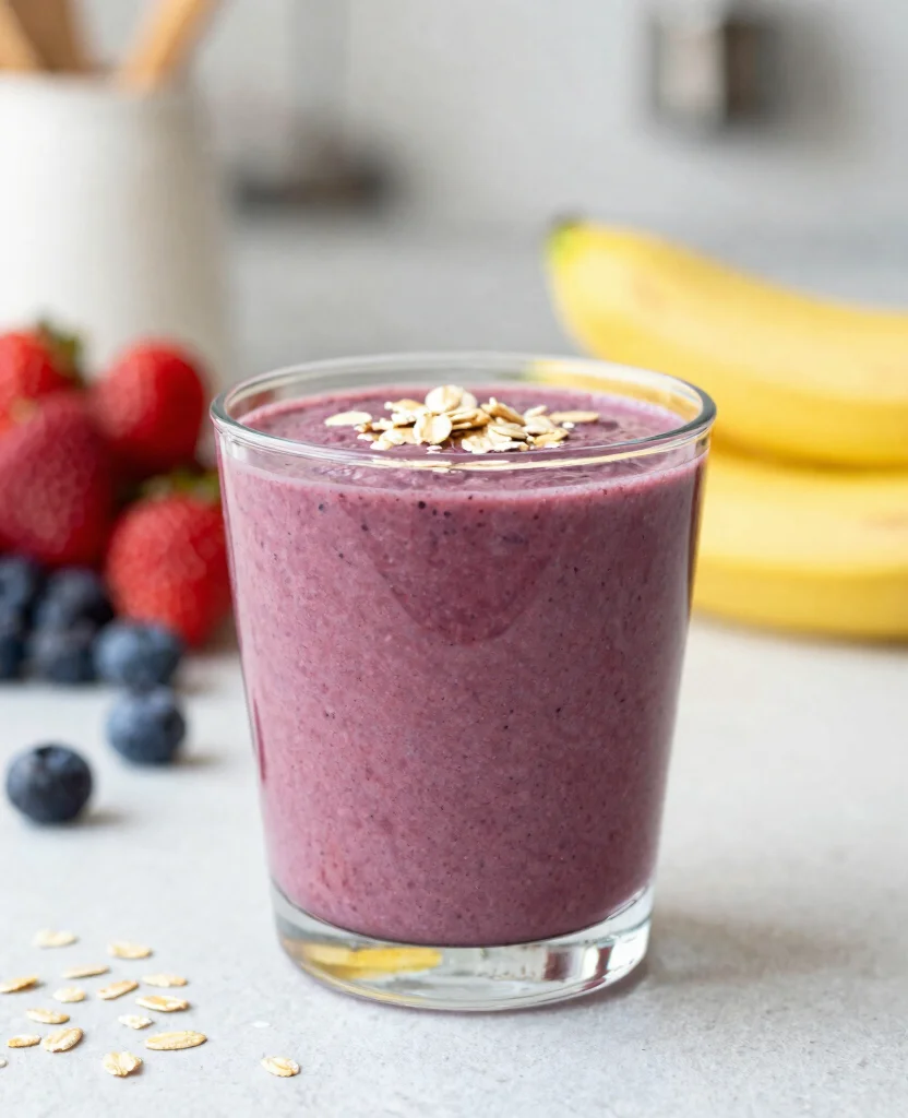 16 Boost Juice Recipes Australia Style Copycat Drinks - 10. Berry Banana Oat Smoothie 1