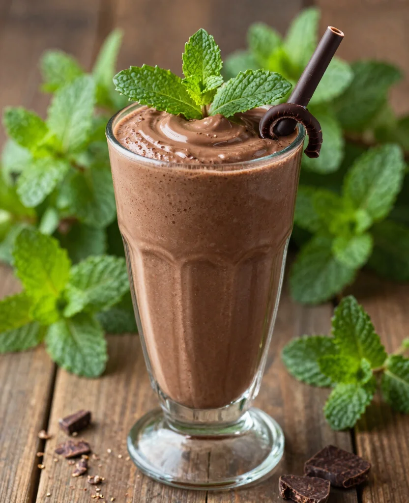 16 Booster Juice Recipes Copycat For Your Blender - 12. Chocolate Mint Smoothie 1