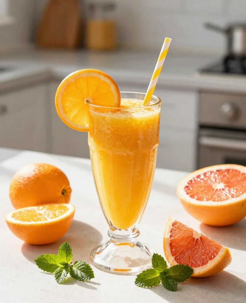 16 Booster Juice Recipes Copycat For Your Blender - 9. Citrus Sunrise Smoothie 1
