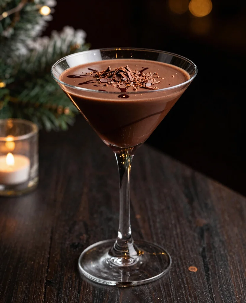 16 Cocktail Recipes With Cranberry Juice For Parties - 10. Cranberry Chocolate Martini 1