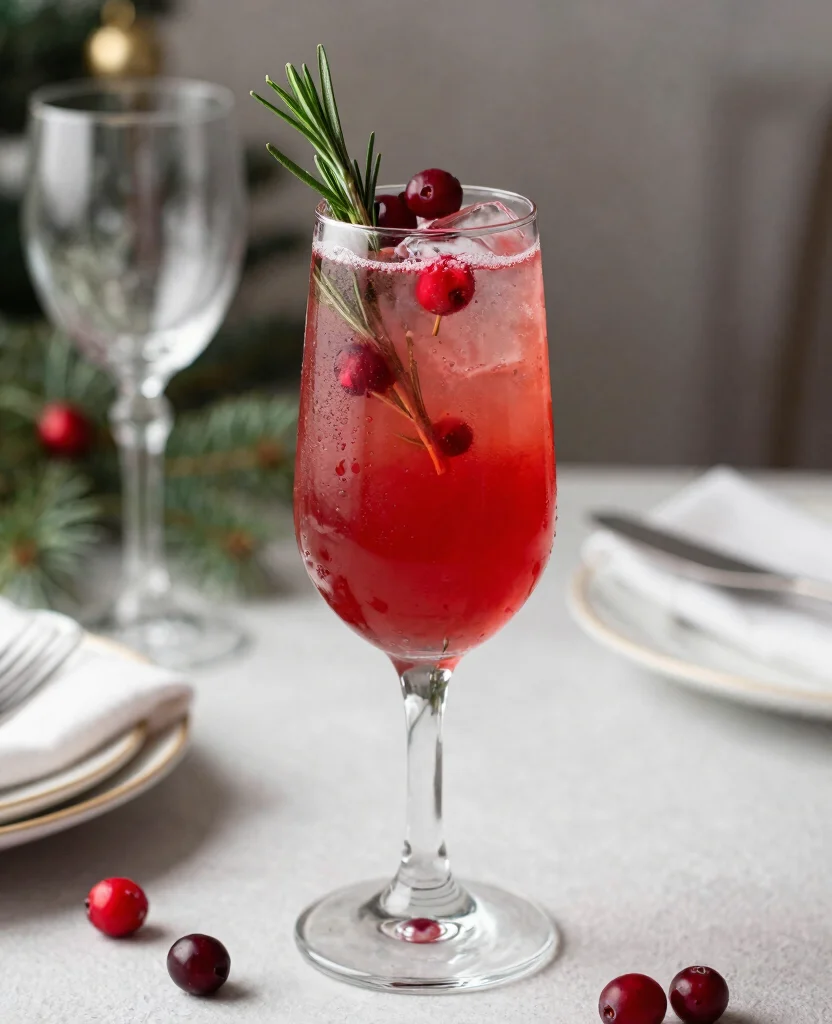 16 Cocktail Recipes With Cranberry Juice For Parties - 3. Cranberry Gin Fizz 1