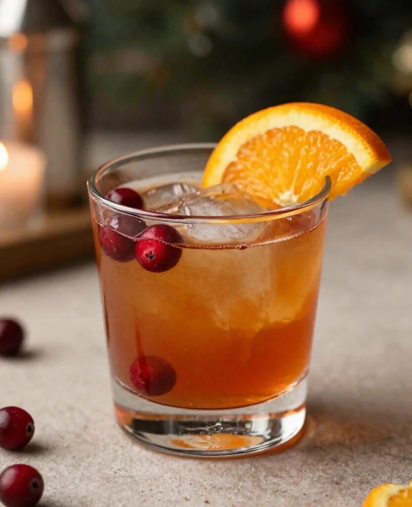 16 Cocktail Recipes With Cranberry Juice For Parties - 4. Cranberry Orange Whiskey Sour 1