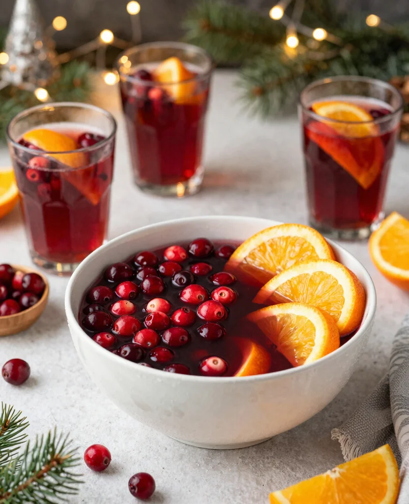 16 Cocktail Recipes With Cranberry Juice For Parties - 5. Spiced Cranberry Punch 1
