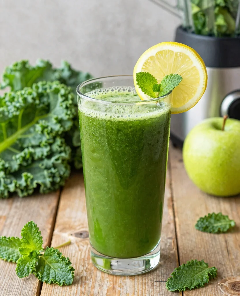 16 Green Juice Recipes For Flat Tummy And Less Bloating - 1. Classic Green Detox Juice 1