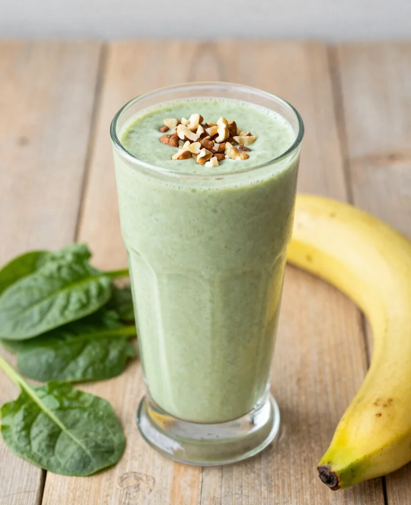 16 Green Juice Recipes For Flat Tummy And Less Bloating - 14. Almond Milk Green Smoothie 1