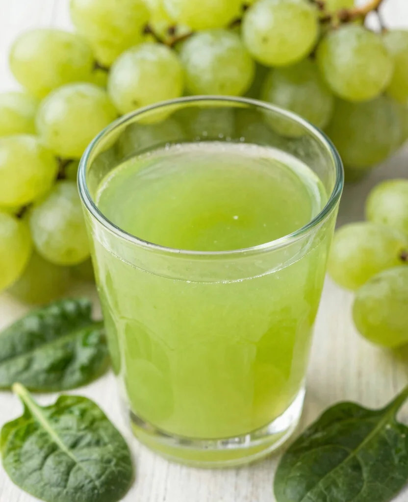 16 Green Juice Recipes For Flat Tummy And Less Bloating - 6. Green Grapes Detox Delight 1