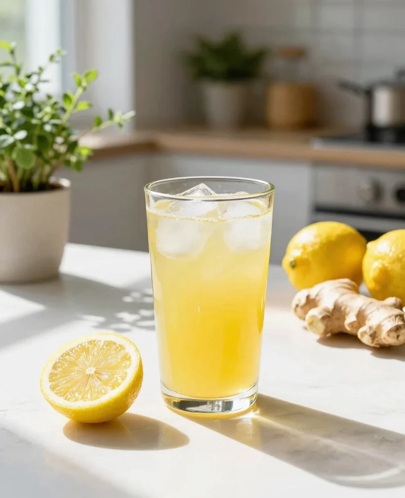 16 Immune Boosting Juice Recipes With Citrus And Ginger - 2. Lemon Ginger Detox Juice 1