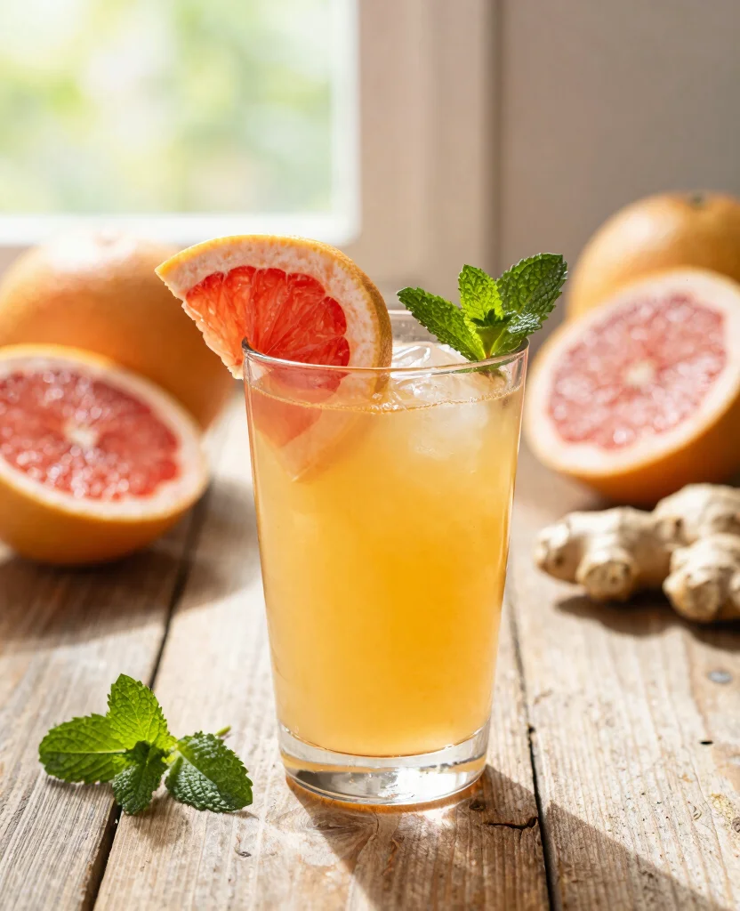 16 Immune Boosting Juice Recipes With Citrus And Ginger - 3. Grapefruit Ginger Juice 1
