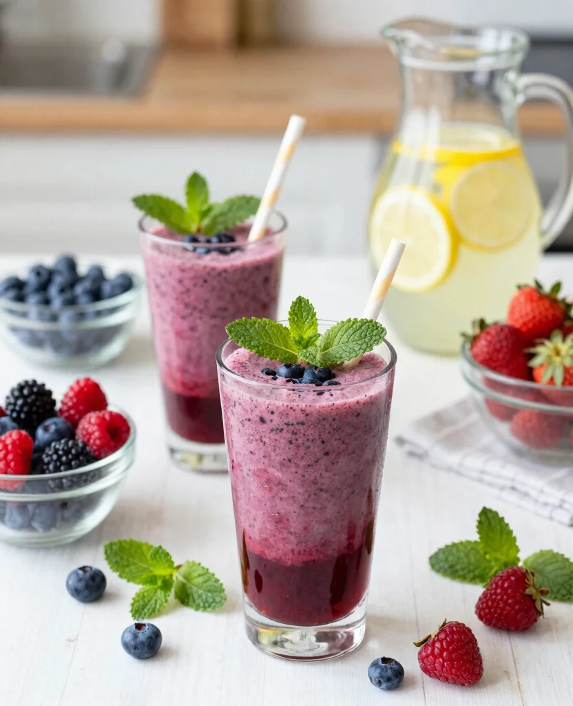 16 Jamba Juice Recipes Copycat You Can Make At Home - 8. Berry Lemonade Burst 1