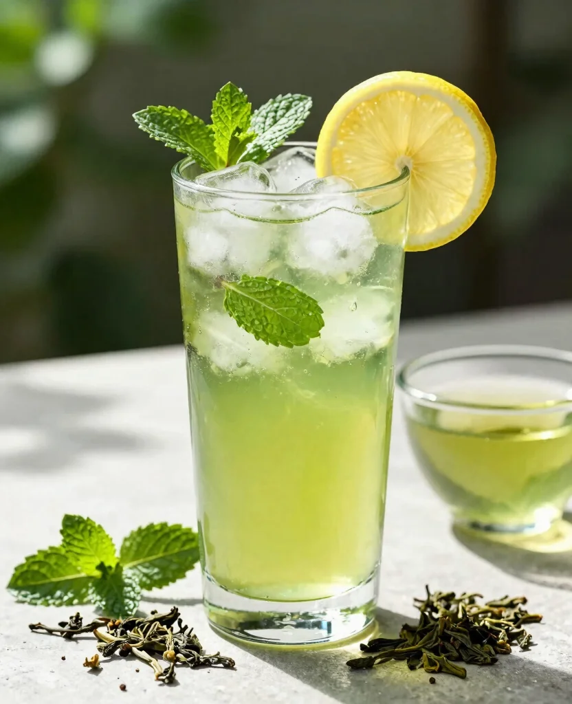 16 Juice Recipes For Skin That Help You Glow - 13. Cool Green Tea Juice 1