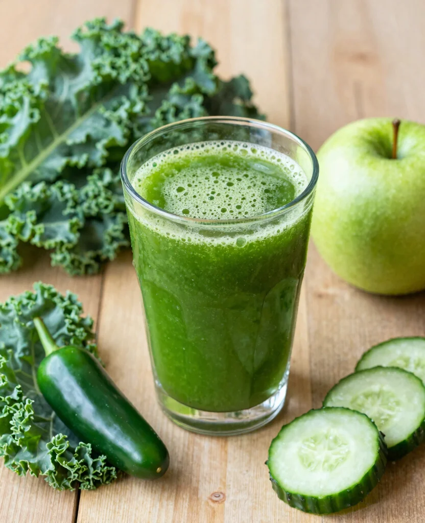 16 Juice Recipes For Skin That Help You Glow - 9. Spicy Greens Juice 1
