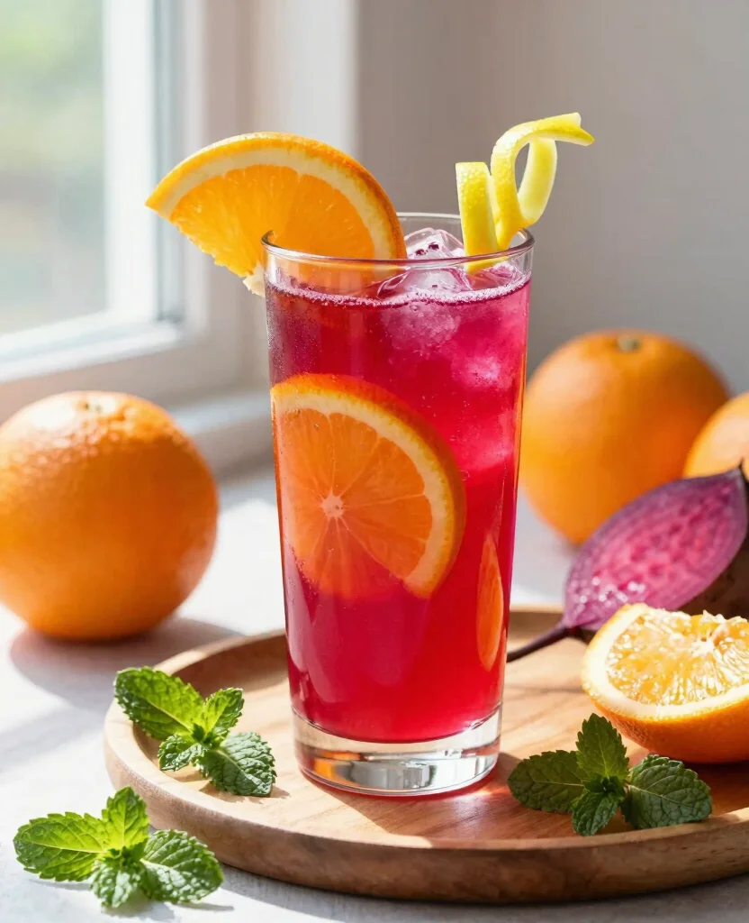 16 Juice Recipes With Beets For Energy And Stamina - 4. Beet and Citrus Refreshing Juice 1