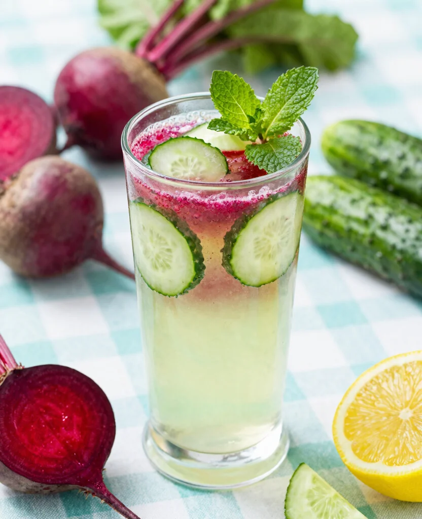 16 Juice Recipes With Beets For Energy And Stamina - 7. Beet and Cucumber Hydration Juice 1