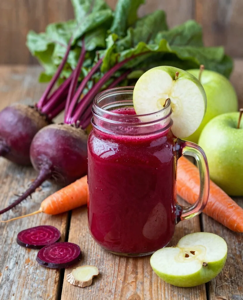 16 Liver Detox Juice Recipes For Gentle Cleansing - 2. Beet & Apple Elixir 1