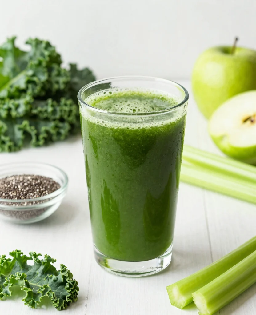 16 Liver Detox Juice Recipes For Gentle Cleansing - 5. Green Detox Blend 1