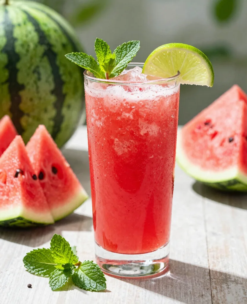 16 Liver Detox Juice Recipes For Gentle Cleansing - 8. Watermelon Mint Bliss 1