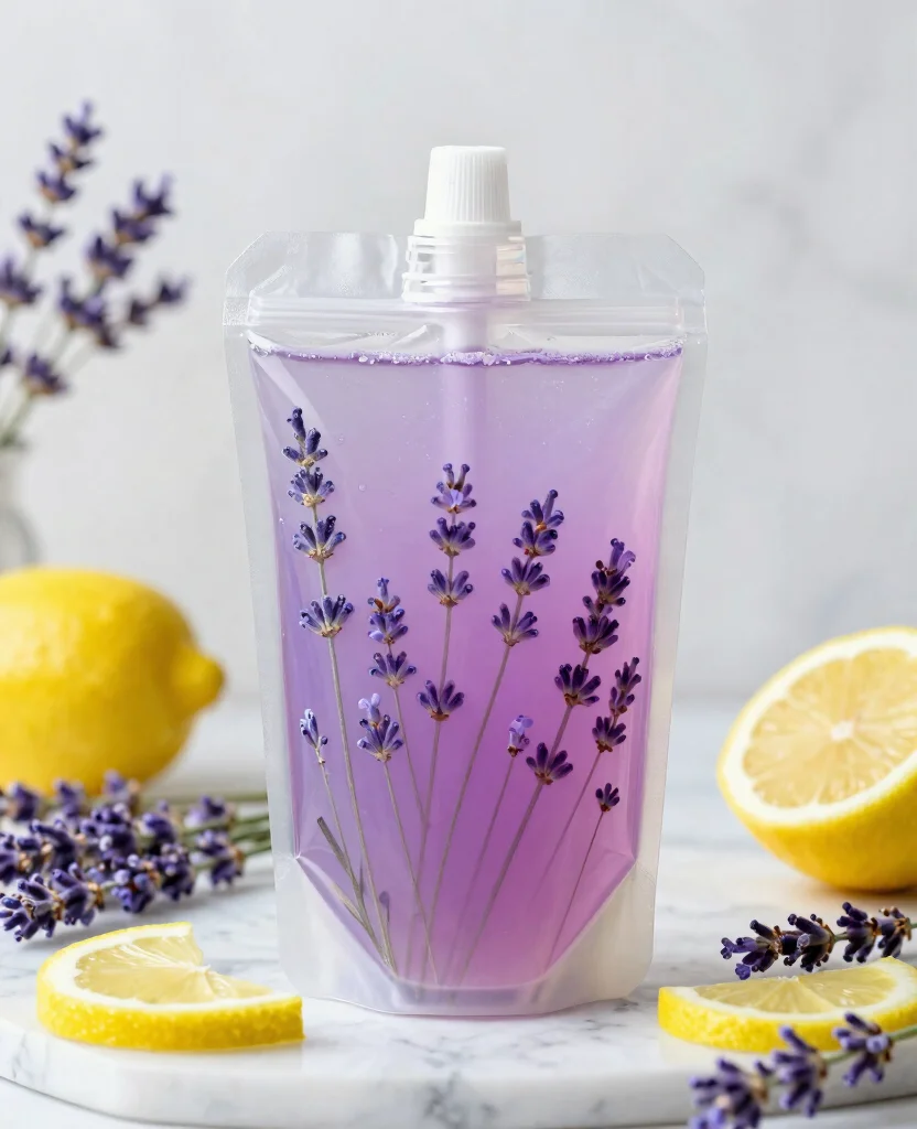 17 Adult Juice Pouch Recipes Perfect For Parties - 10. Lavender Lemonade Pouch 1