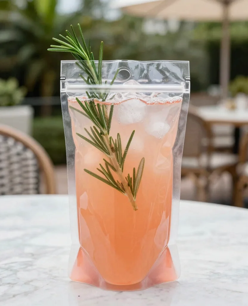 17 Adult Juice Pouch Recipes Perfect For Parties - 13. Grapefruit Rosemary Fizz Pouch 1