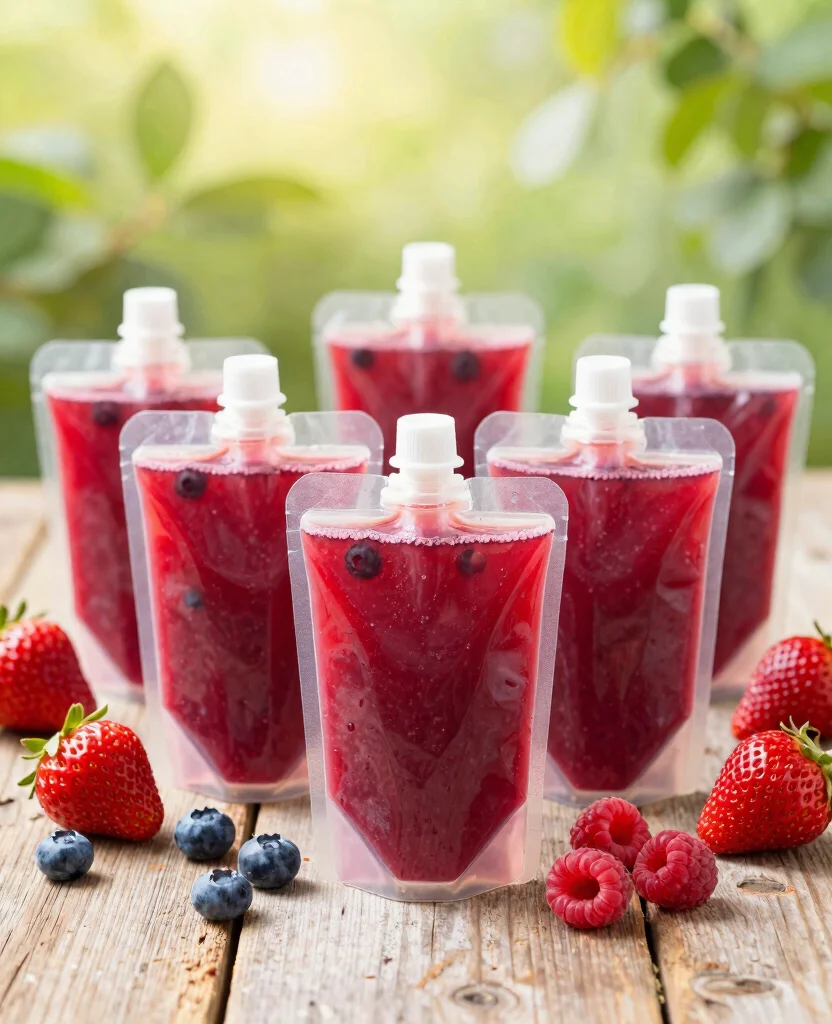 17 Adult Juice Pouch Recipes Perfect For Parties - 2. Berry Blast Juice Pouch 1