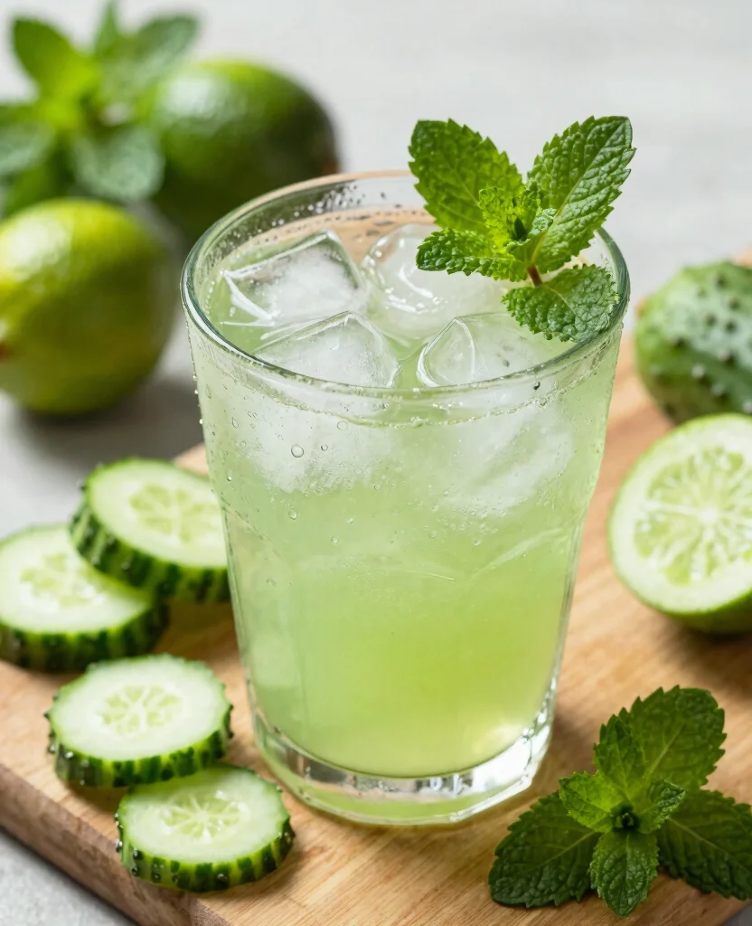 17 Detox Juice And Smoothie Recipes For A Fresh Start - 4. Refreshing Cucumber Mint Juice 1