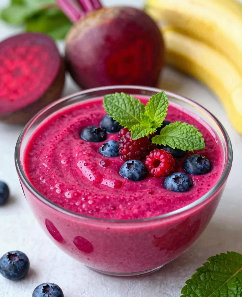 17 Detox Juice And Smoothie Recipes For A Fresh Start - 5. Beet Berry Cleanse Smoothie 1