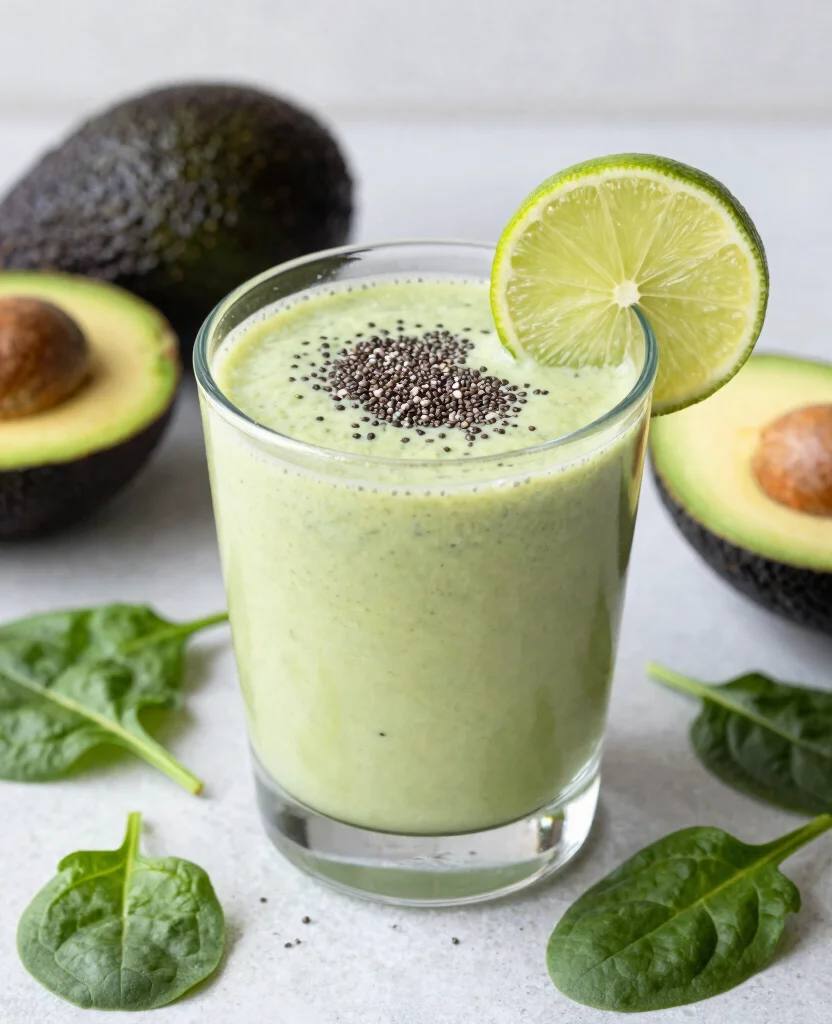 17 Detox Juice Recipes to Lose Belly Bloat Naturally - 14. Creamy Avocado Detox Juice 1